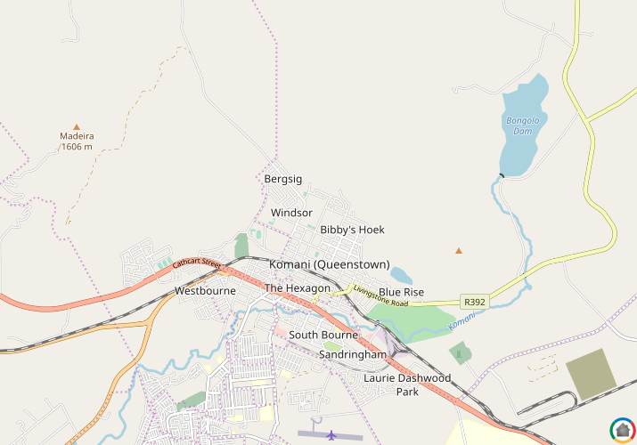 Map location of Bergsig